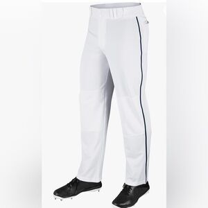 **NEW WITH TAGS** CHAMPRO Men's Large White/Black Piped Baseball Pants